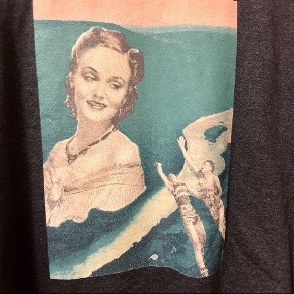 Collage Print Grey Sweatshirt Original Graphic Artist Design titled Fatal Flaw - Picture 11 of 13